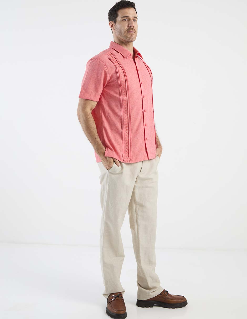 Guayabera manga corta para hombre 8