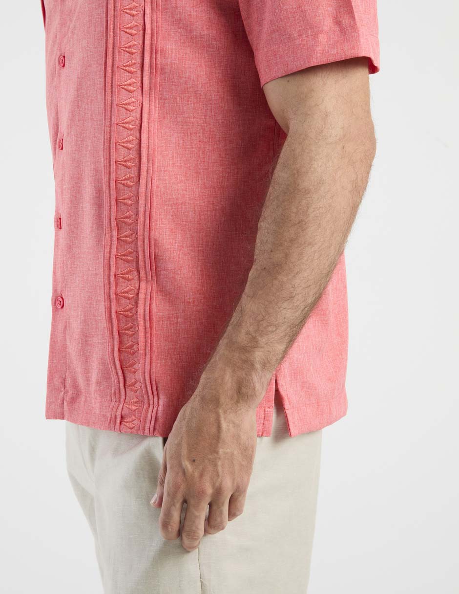 Guayabera manga corta para hombre 10