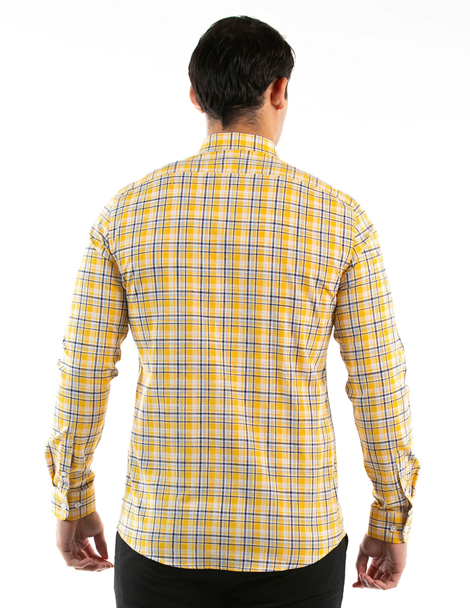 Camisa casual Oscar de la renta de manga larga para hombre 2