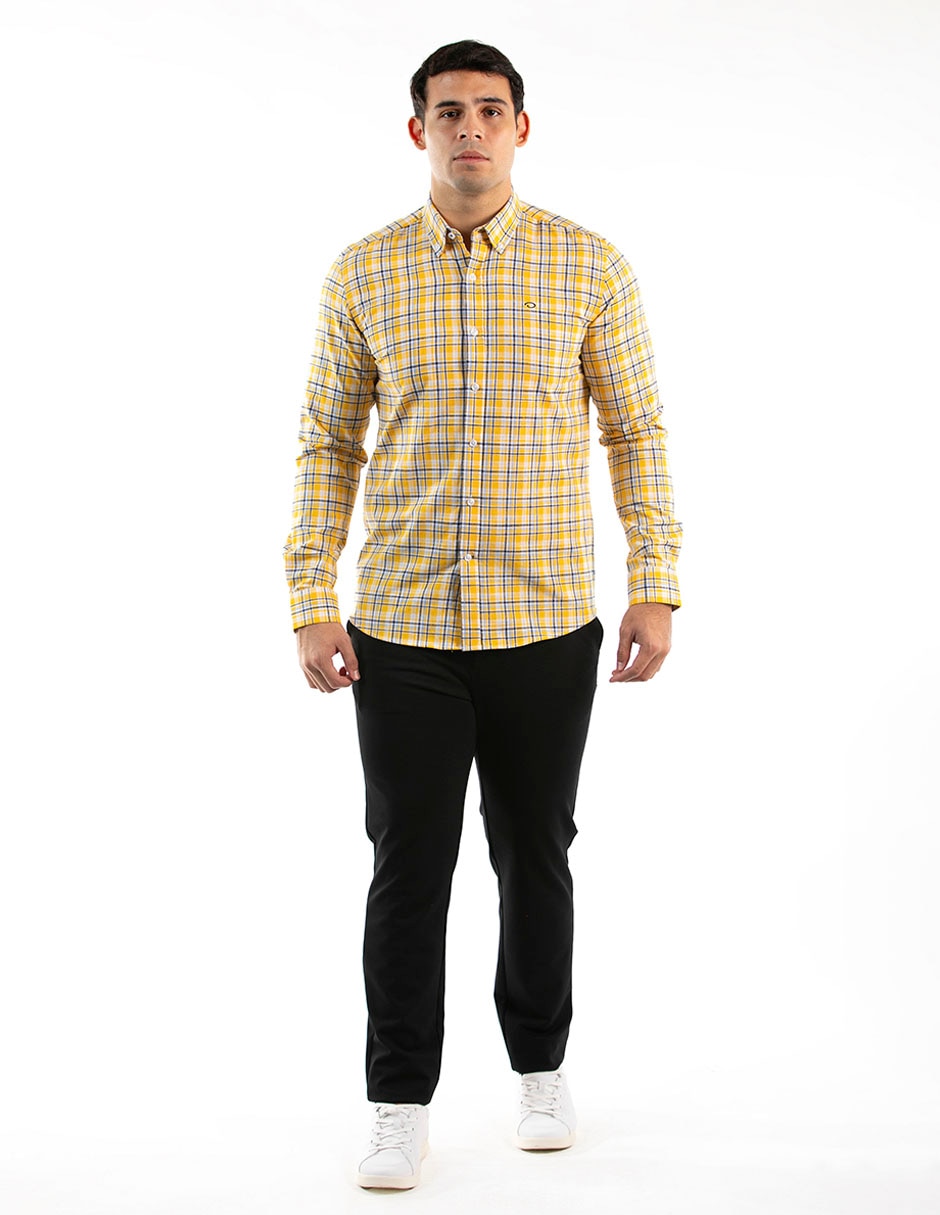 Camisa casual Oscar de la renta de manga larga para hombre 3