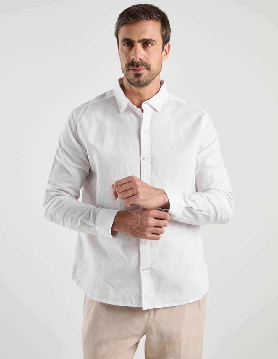 Camisa casual manga larga para hombre 2