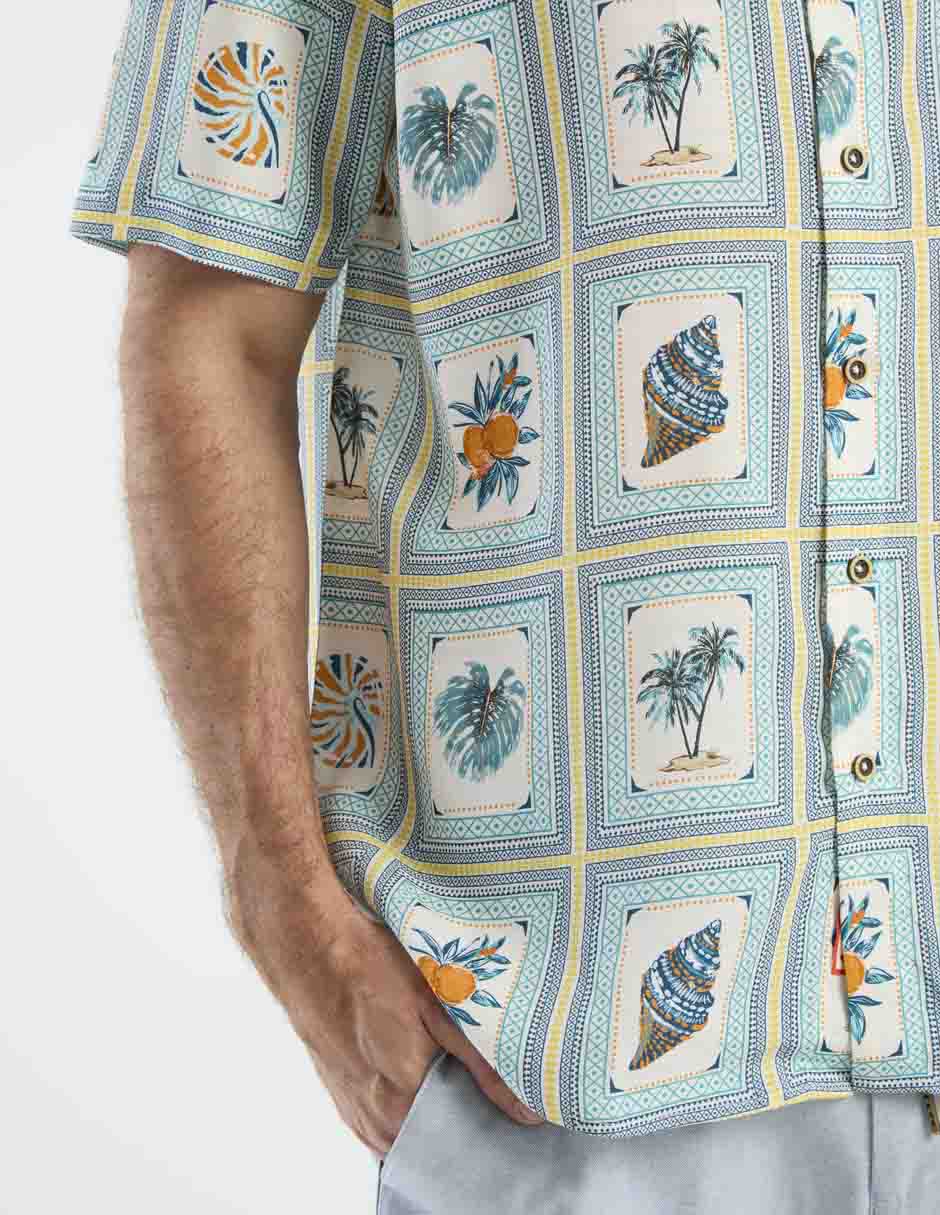 Camisa casual manga corta para hombre 10