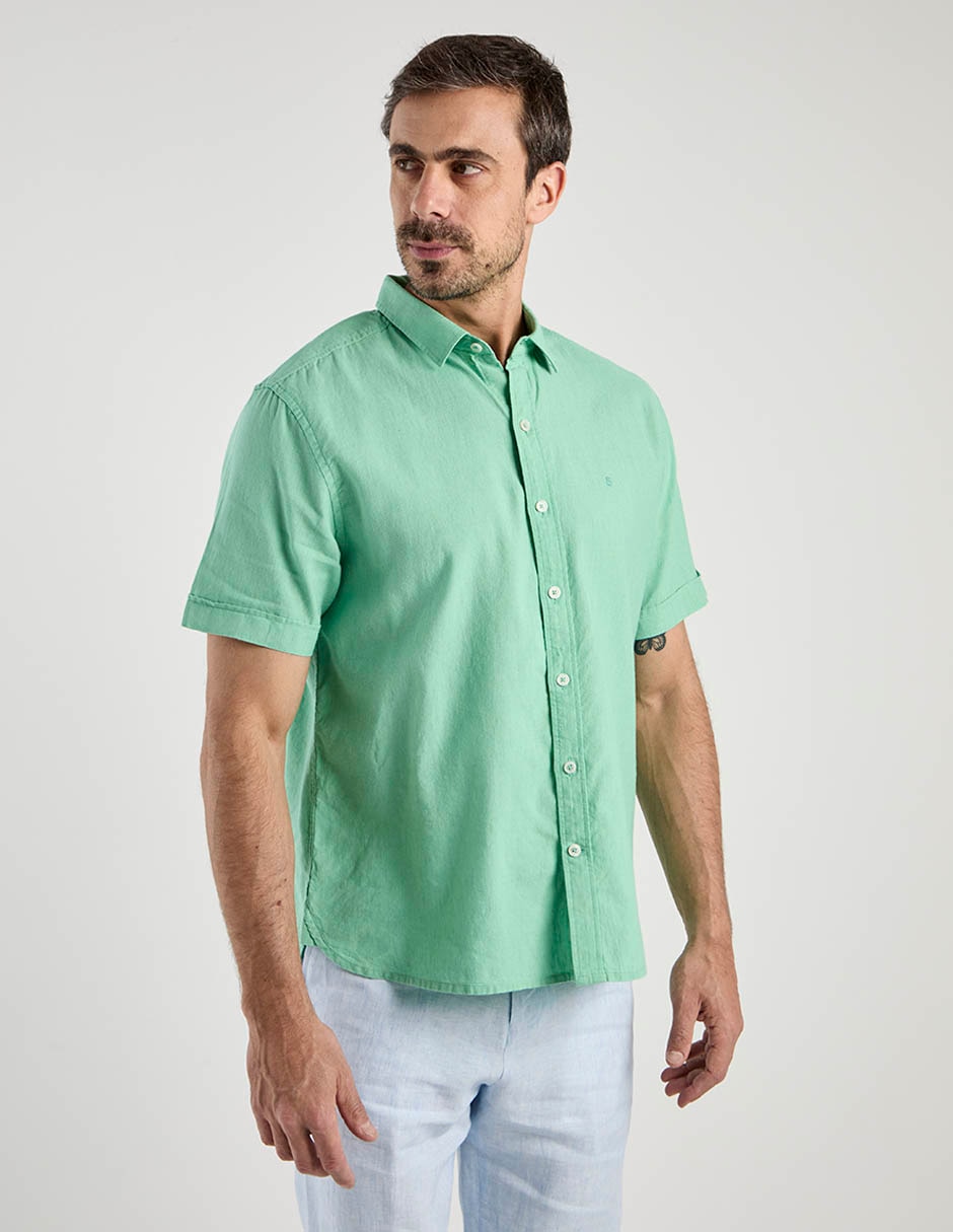 Camisa casual manga corta para hombre 2