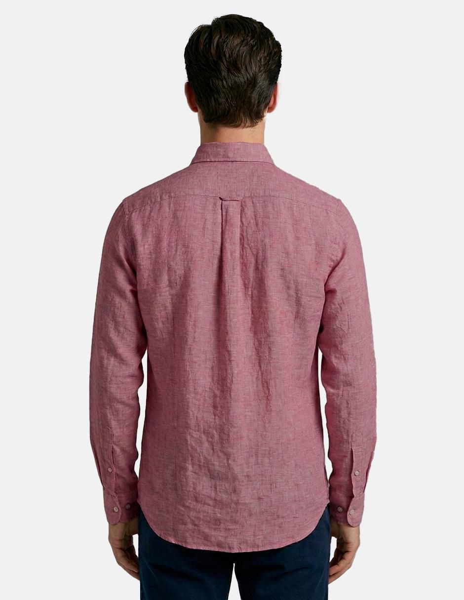 Camisa casual 98 Coast AV manga larga para hombre