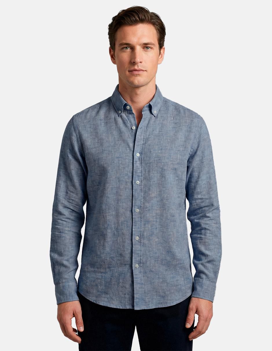Camisa Casual 98 Coast AV manga larga para hombre