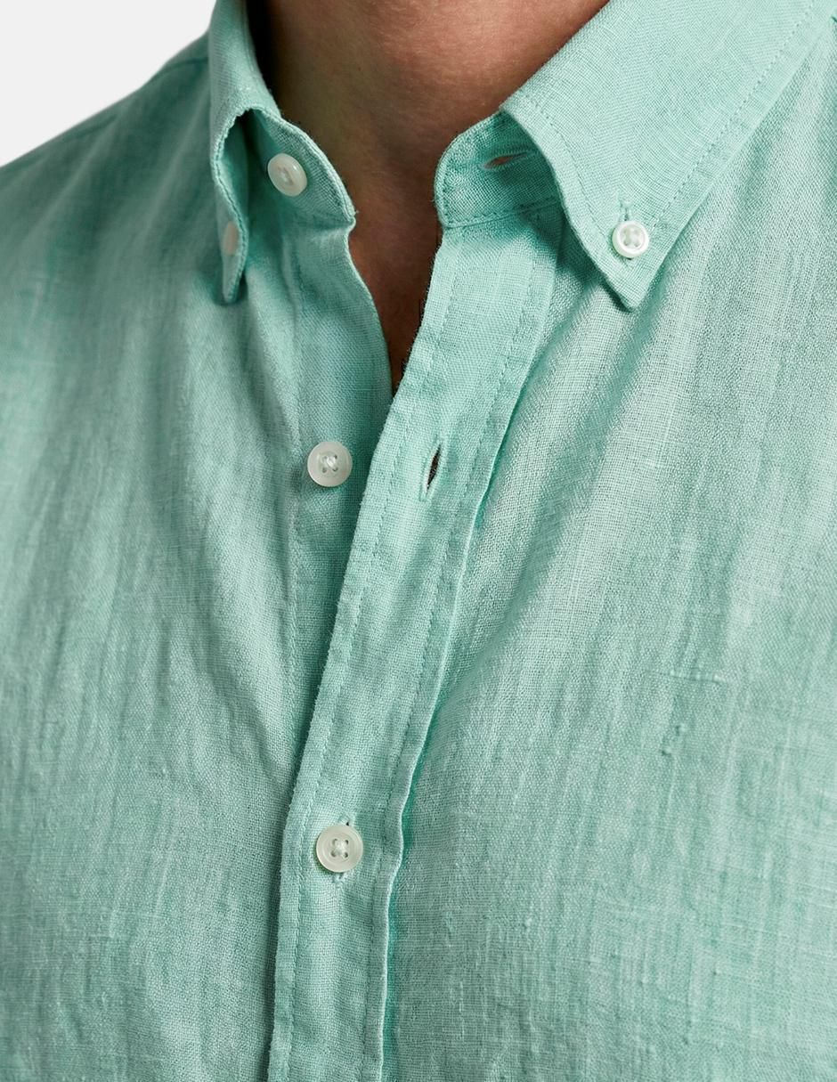 Camisa casual 98 Coast AV manga larga para hombre