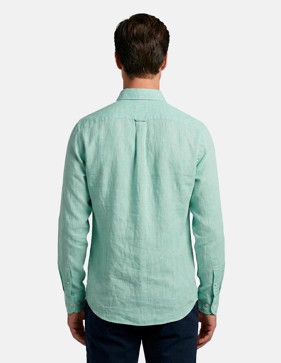 Camisa casual 98 Coast AV manga larga para hombre