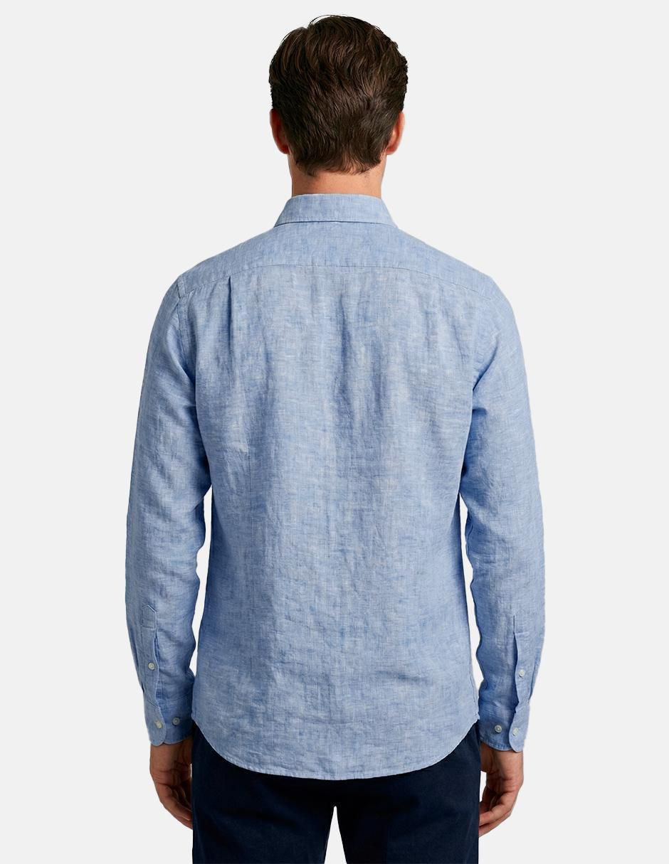 Camisa casual 98 Coast AV manga larga para hombre