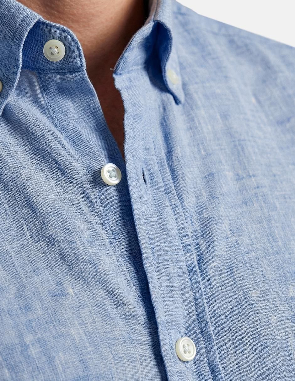 Camisa casual 98 Coast AV manga larga para hombre