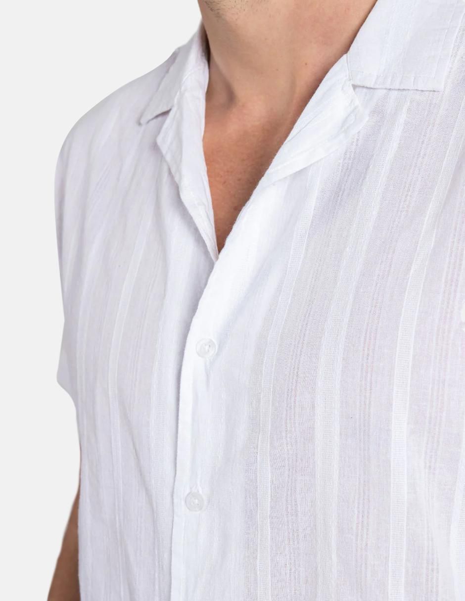 Camisa casual de algodón manga corta para hombre 2