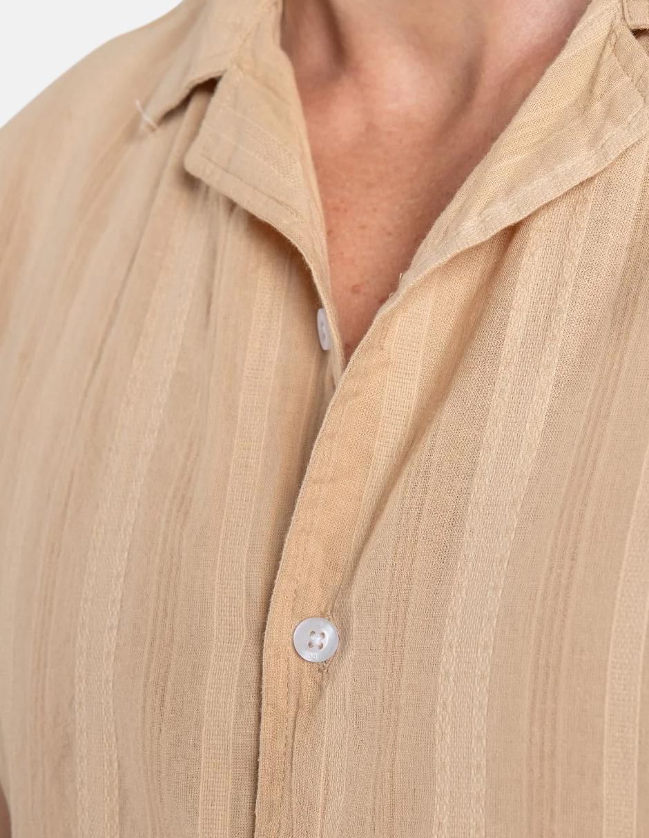 Camisa casual de algodón manga corta para hombre 2