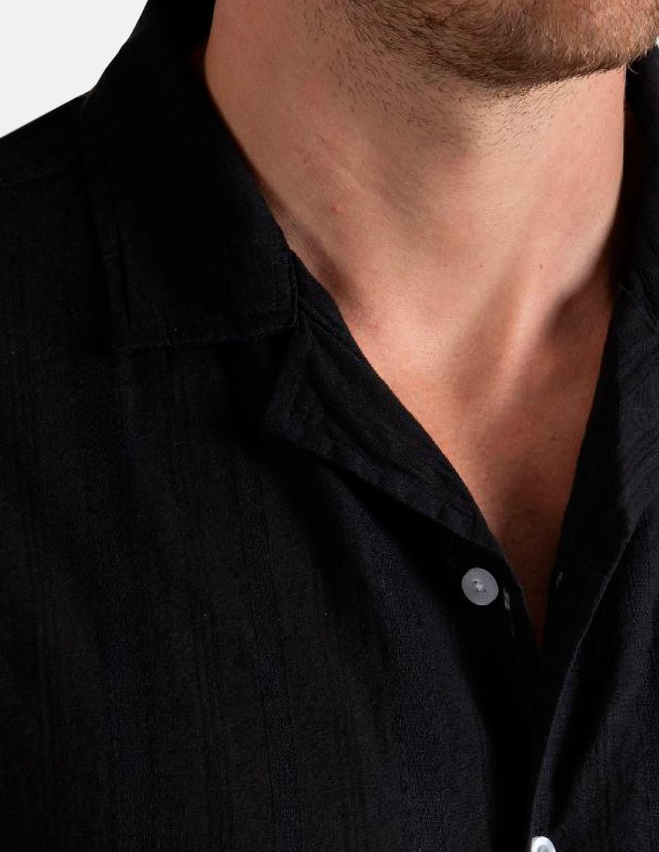 Camisa casual de algodón manga corta para hombre
