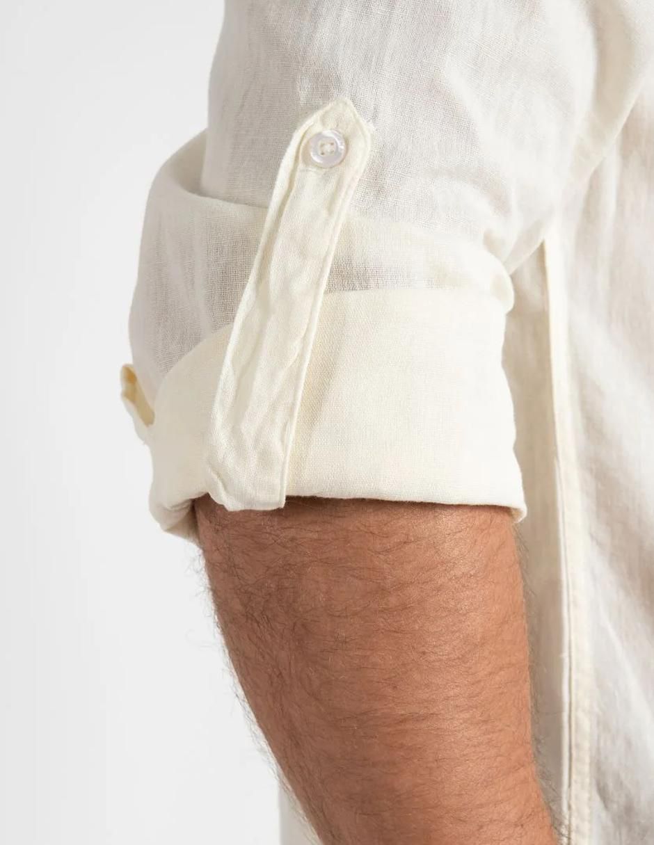 Camisa casual manga larga para hombre