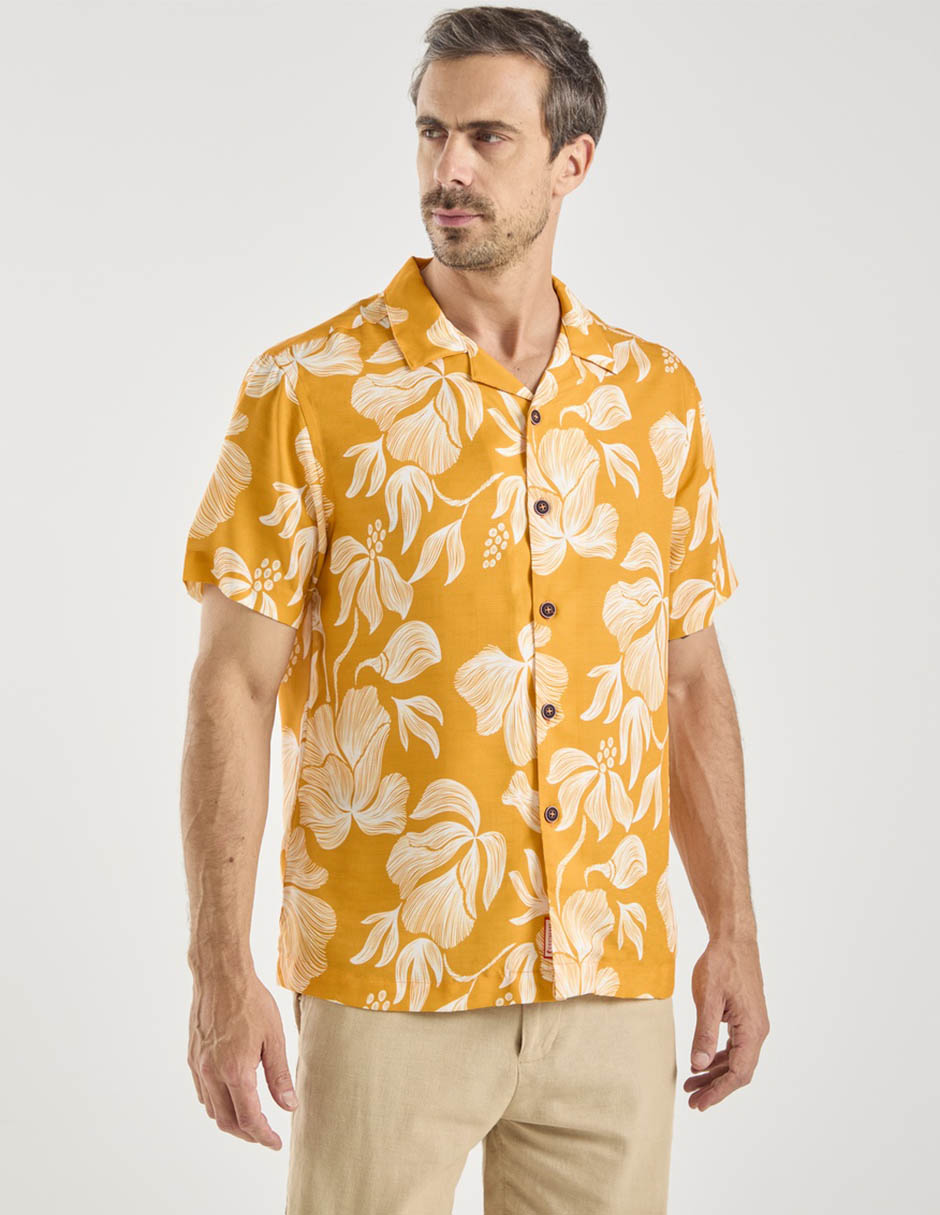 Camisa casual manga corta para hombre