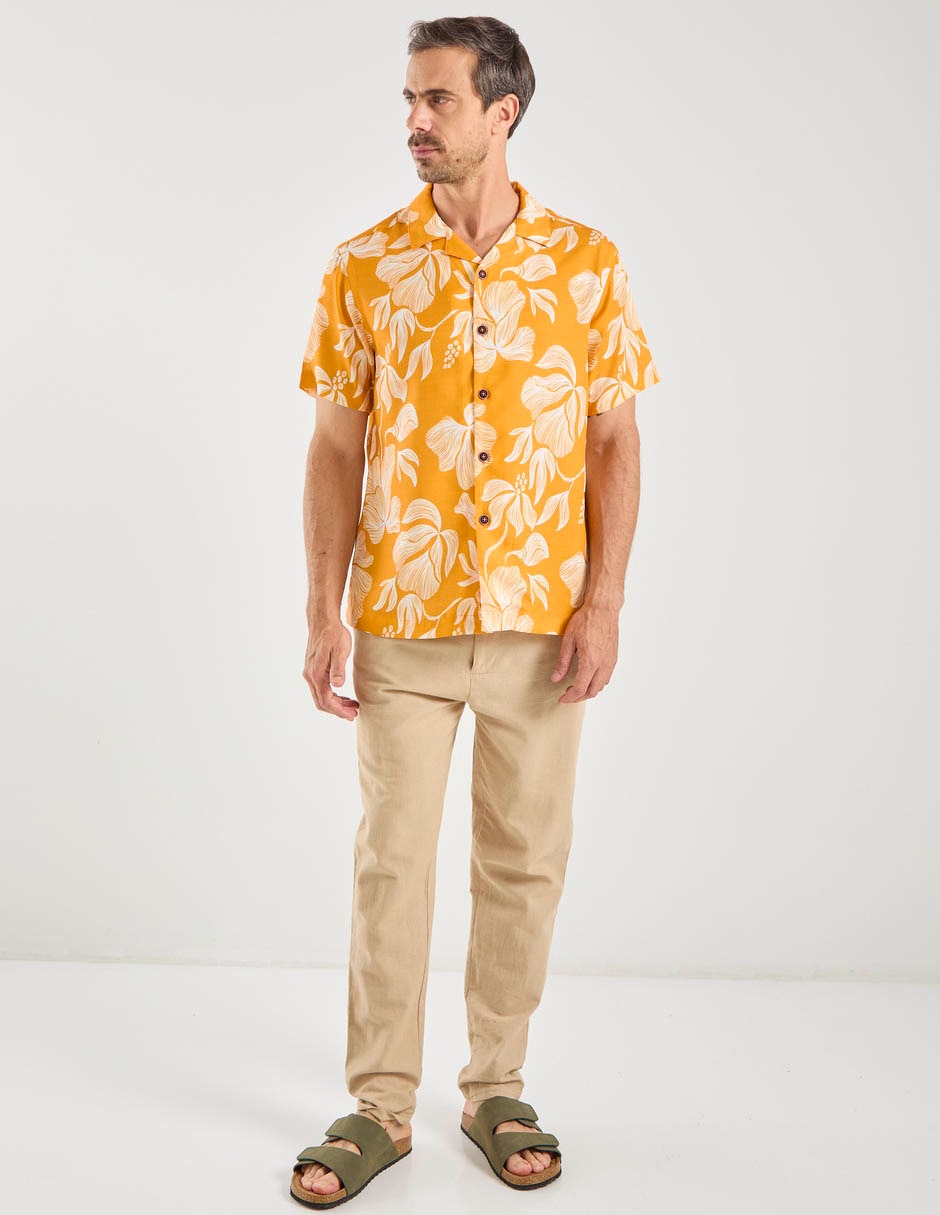 Camisa casual manga corta para hombre 5
