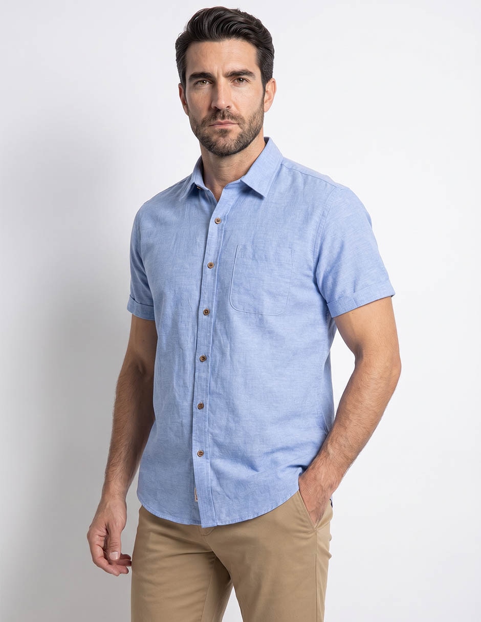 Camisa de vestir manga corta para hombre Camisa de vestir manga corta para hombre