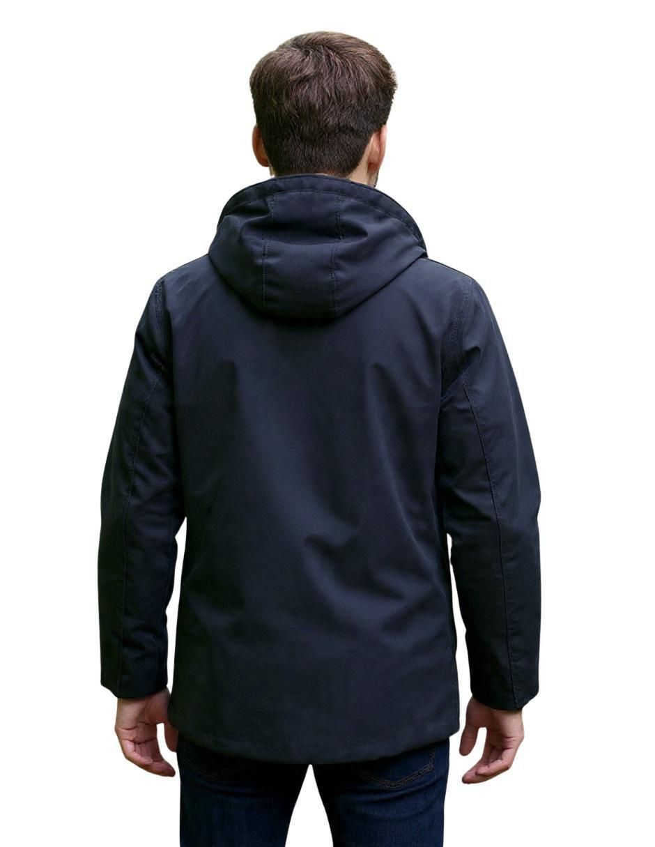 Chamarra casual con capucha para hombre 5