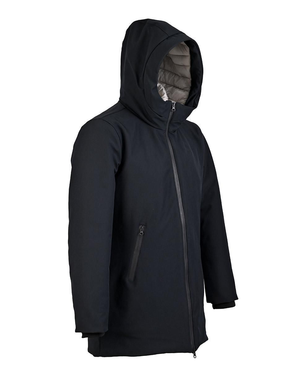 Chamarra casual con capucha para hombre