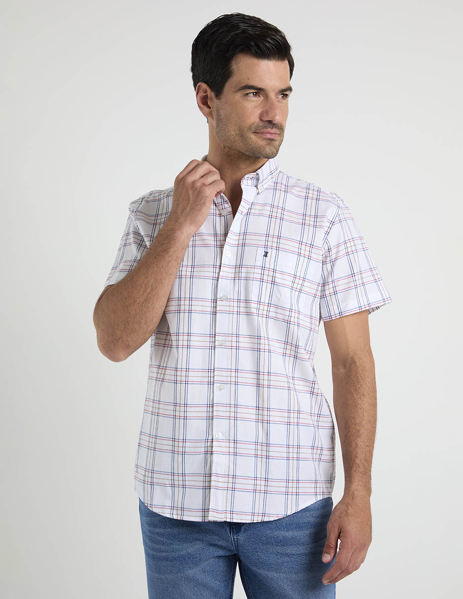 Camisa casual de algodón manga corta para hombre 2