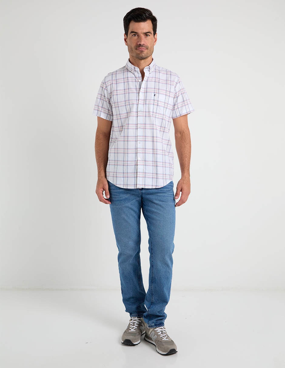 Camisa casual de algodón manga corta para hombre 3