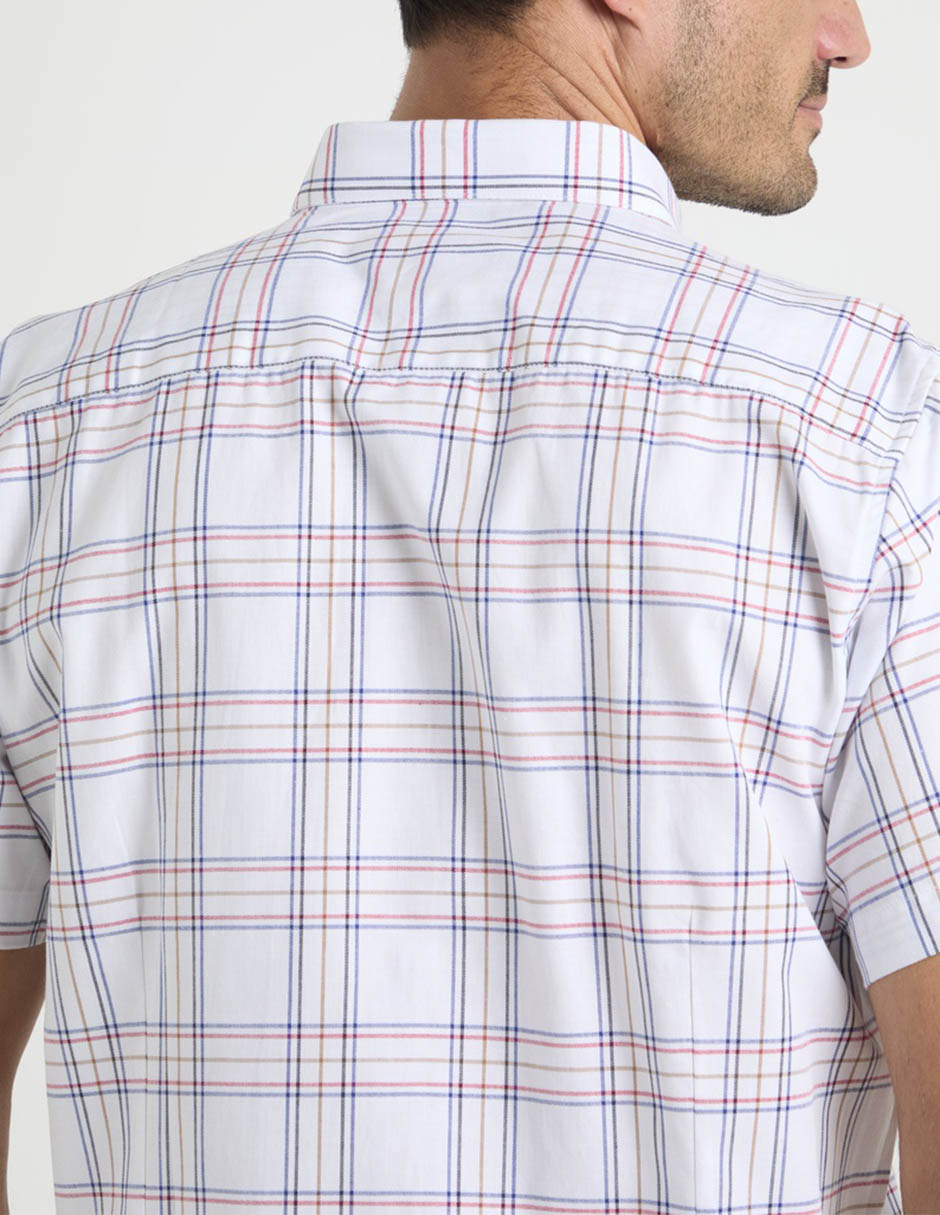 Camisa casual de algodón manga corta para hombre 5
