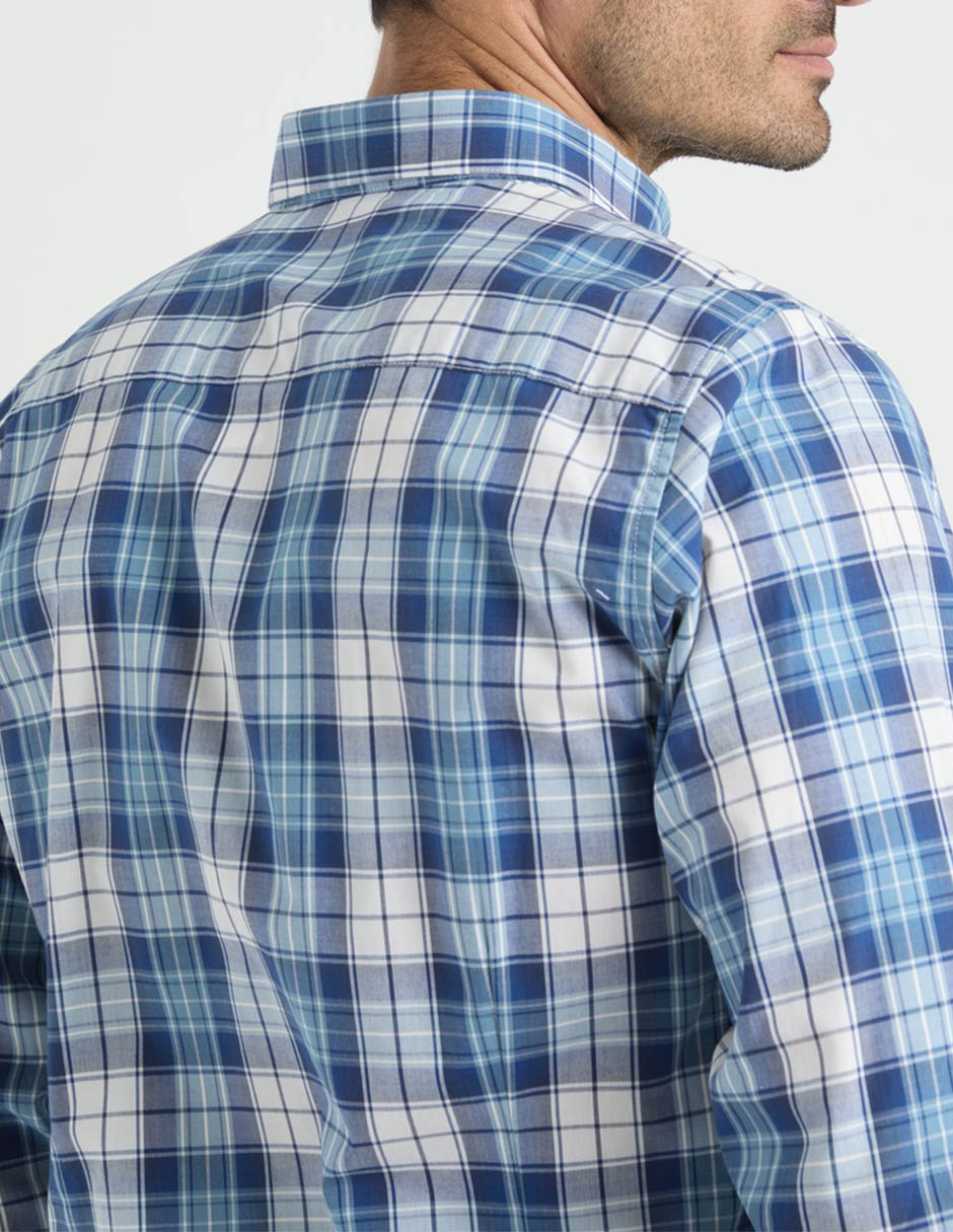 Camisa casual de algodón manga larga para hombre 5