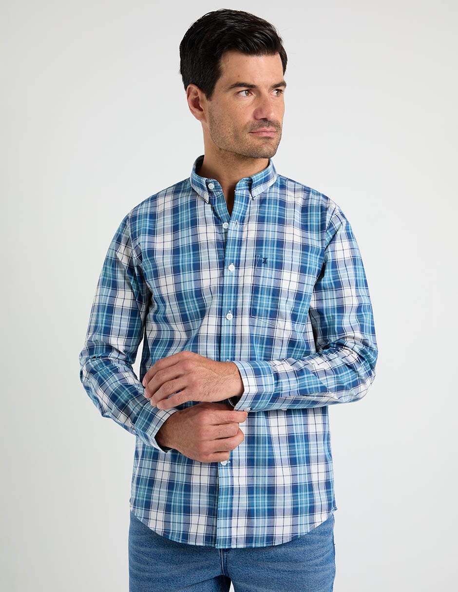 Camisa de algodón manga larga para hombre 2