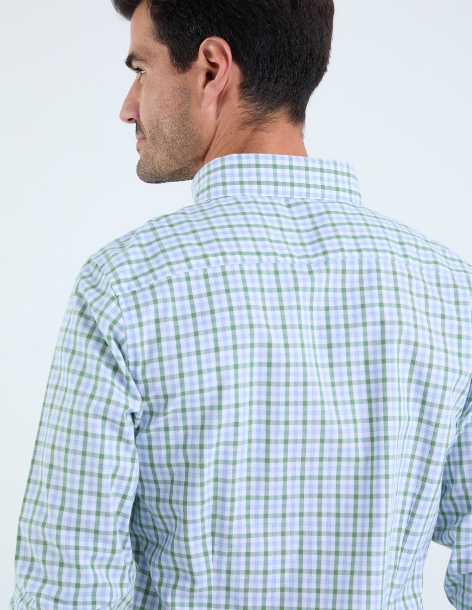 Camisa casual de algodón manga larga para hombre 5