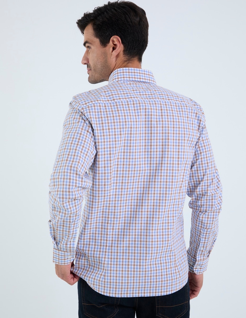 Camisa casual de algodón manga larga para hombre 2