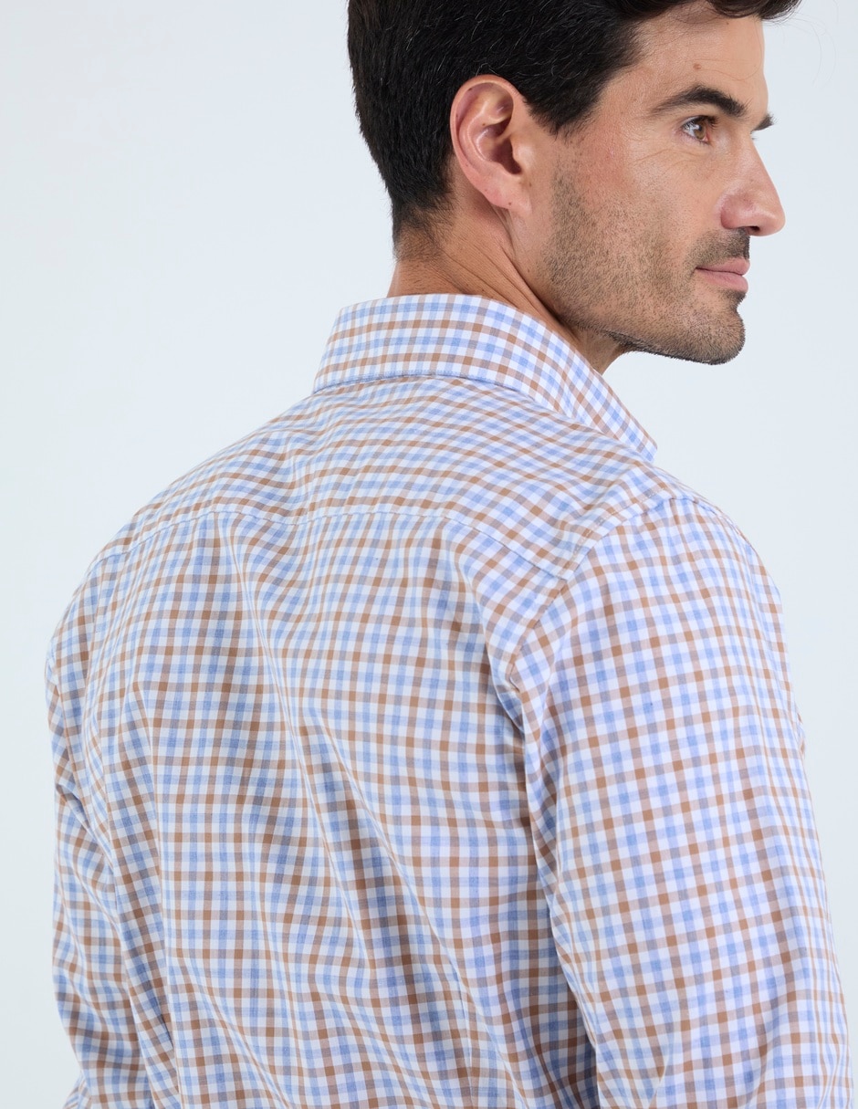 Camisa casual de algodón manga larga para hombre 5