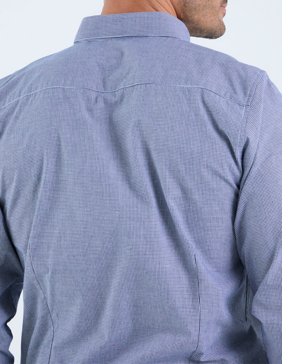 Camisa business casual de algodón manga larga para hombre 5