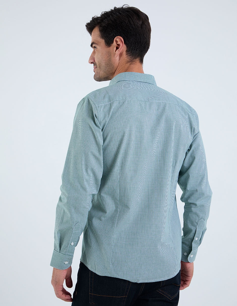 Camisa business casual Dioro de algodón manga larga para hombre
