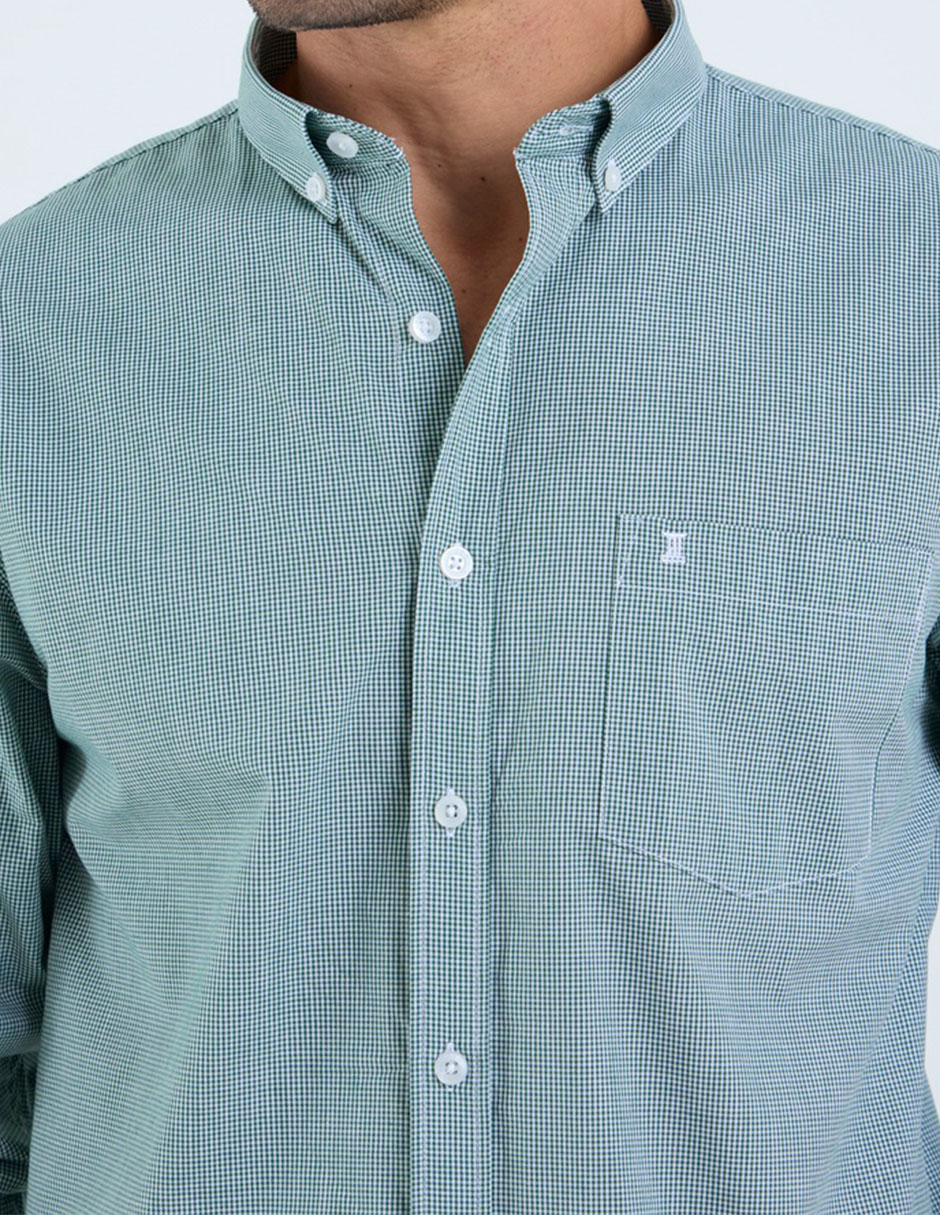 Camisa business casual Dioro de algodón manga larga para hombre