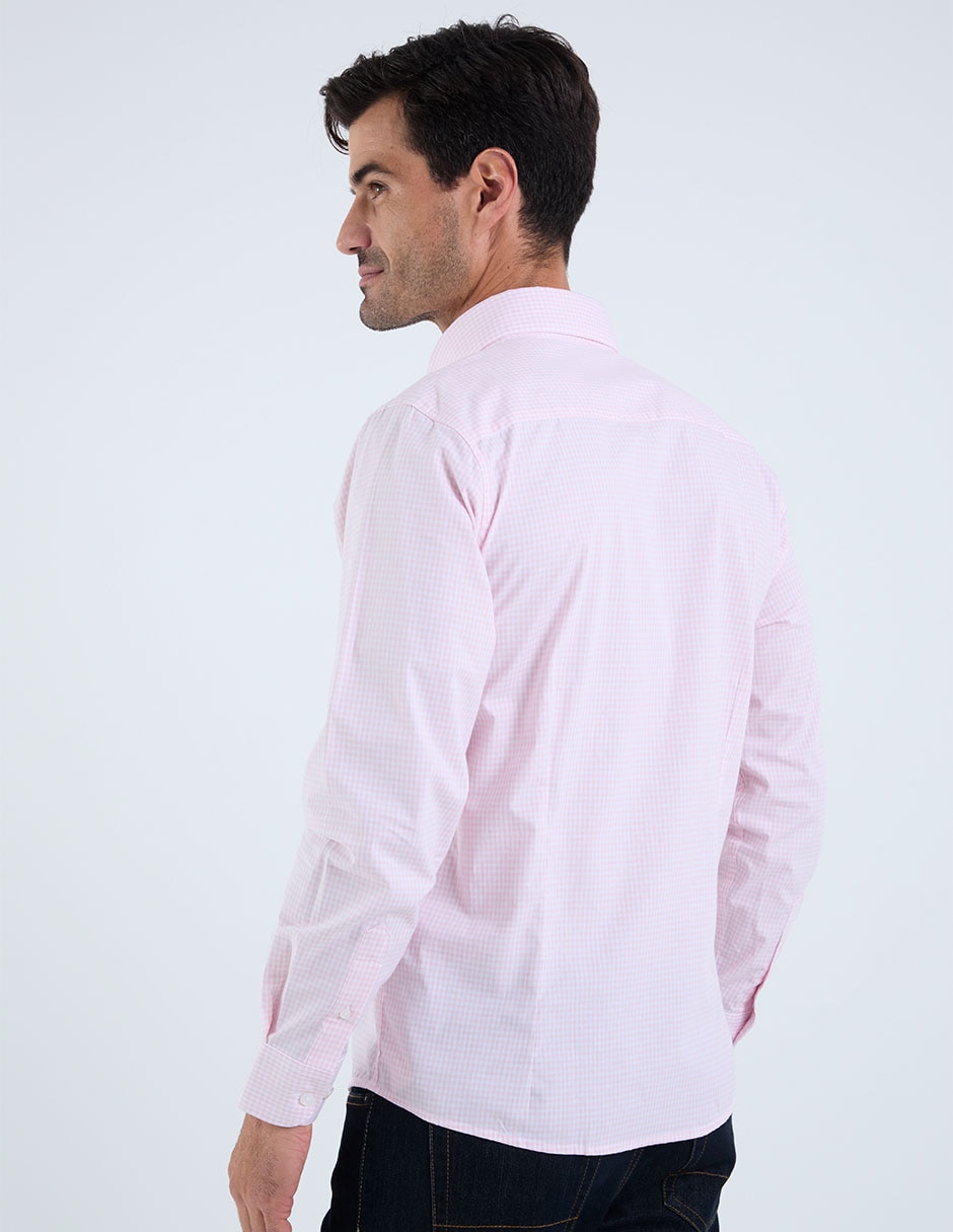 Camisa business casual de algodón manga larga para hombre 2