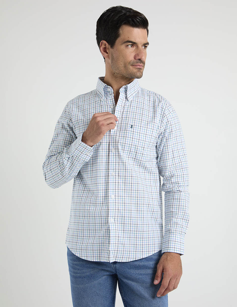 Camisa de algodón manga larga para hombre 5