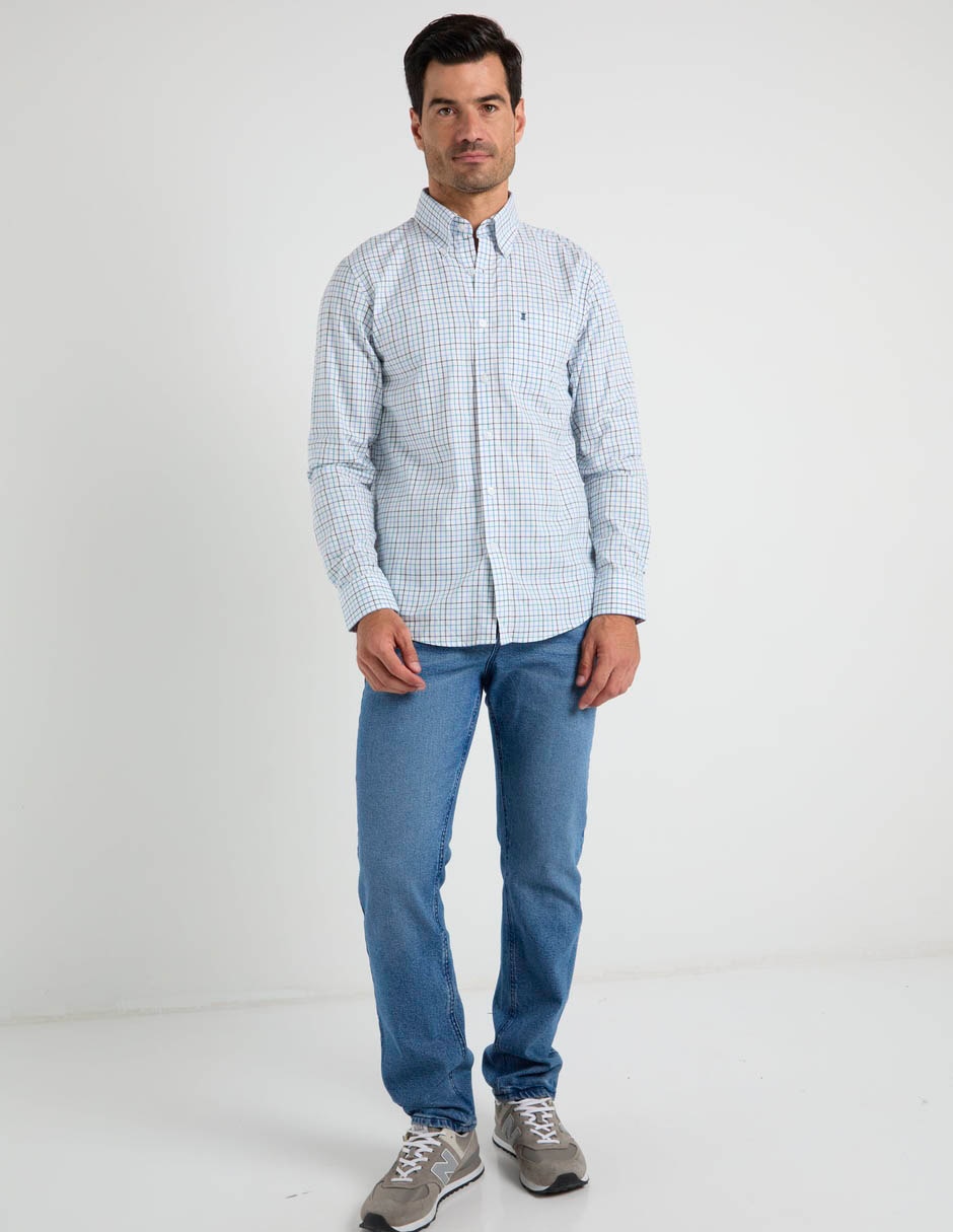 Camisa de algodón manga larga para hombre 4
