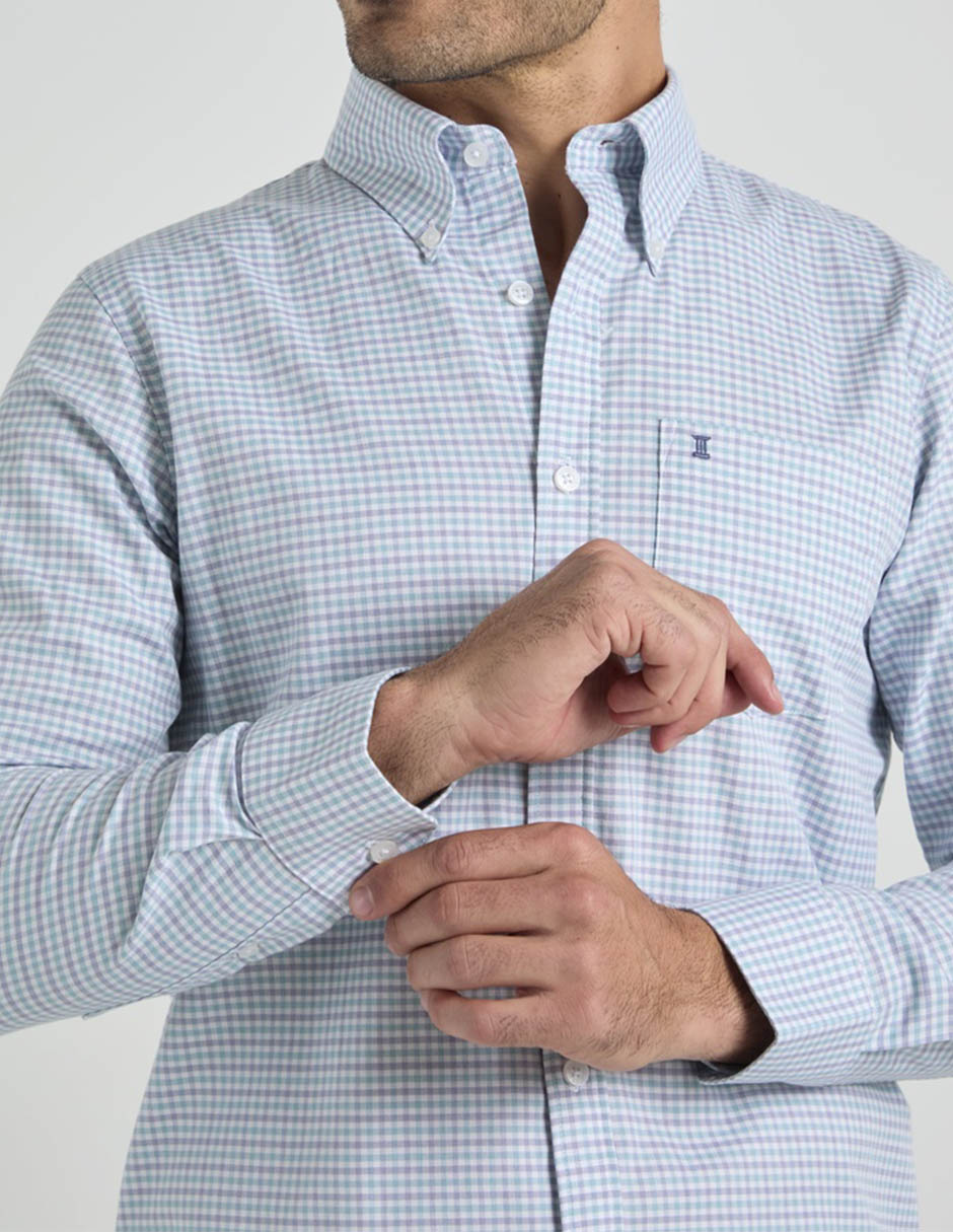 "camisa/sobrecamisa" casual "de" (si aplica) algodón "manga" larga "para hombre" 3