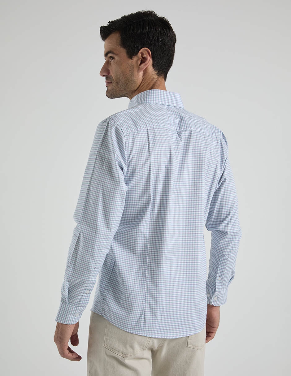 "camisa/sobrecamisa" casual "de" (si aplica) algodón "manga" larga "para hombre" 5