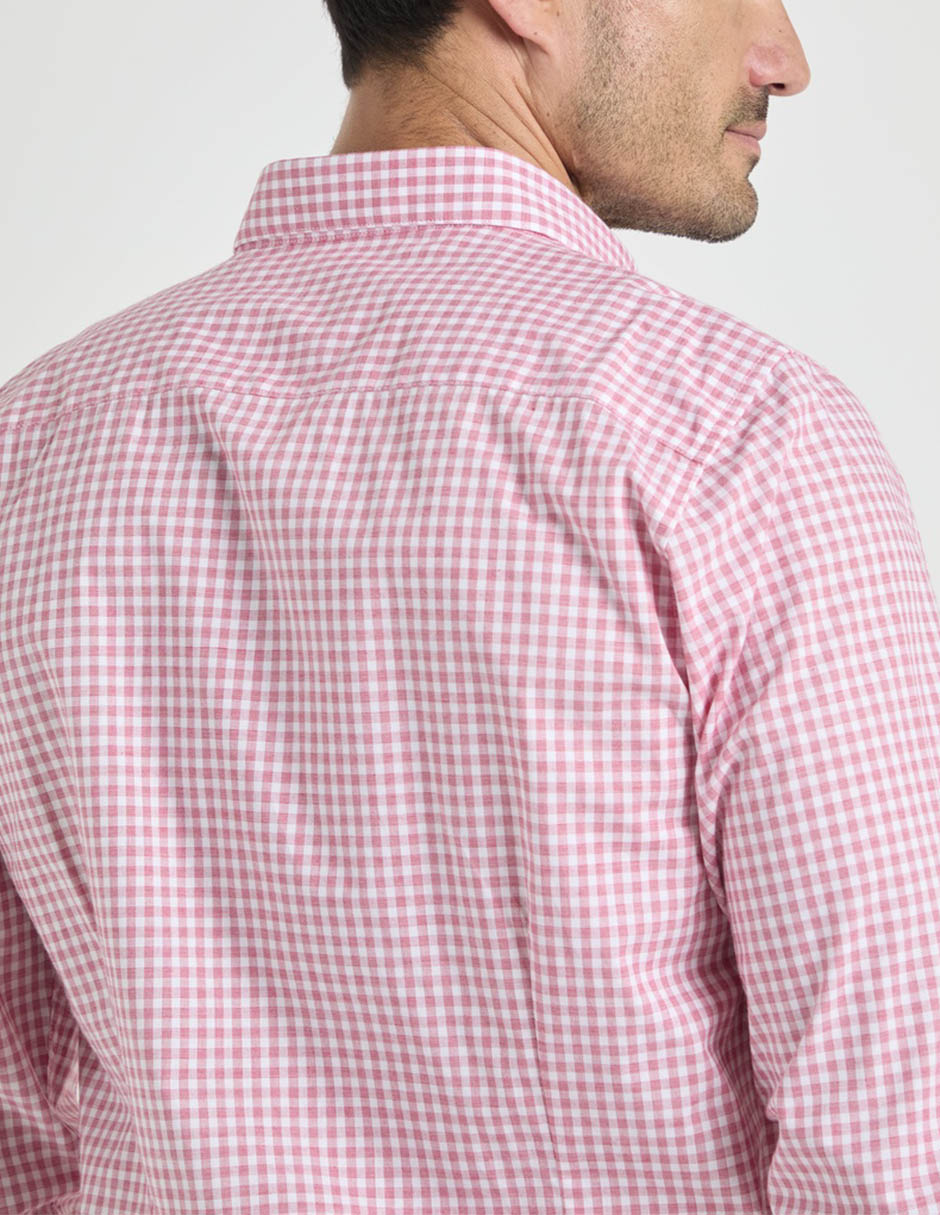 Camisa business casual de algodón manga larga para hombre 5