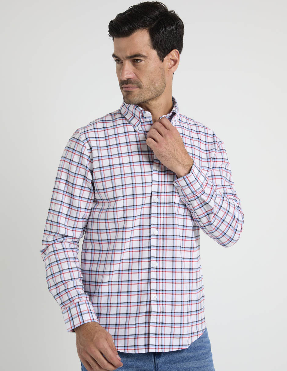 Camisa casual Dioro de algodón manga larga para hombre