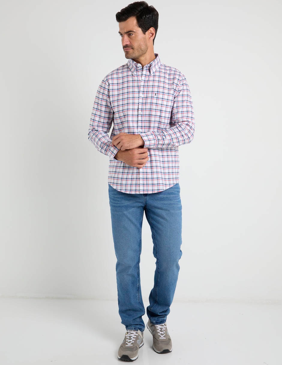 Camisa casual Dioro de algodón manga larga para hombre