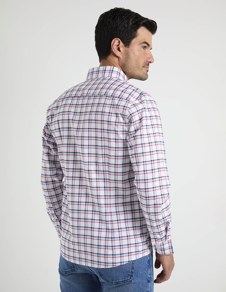 Camisa casual Dioro de algodón manga larga para hombre