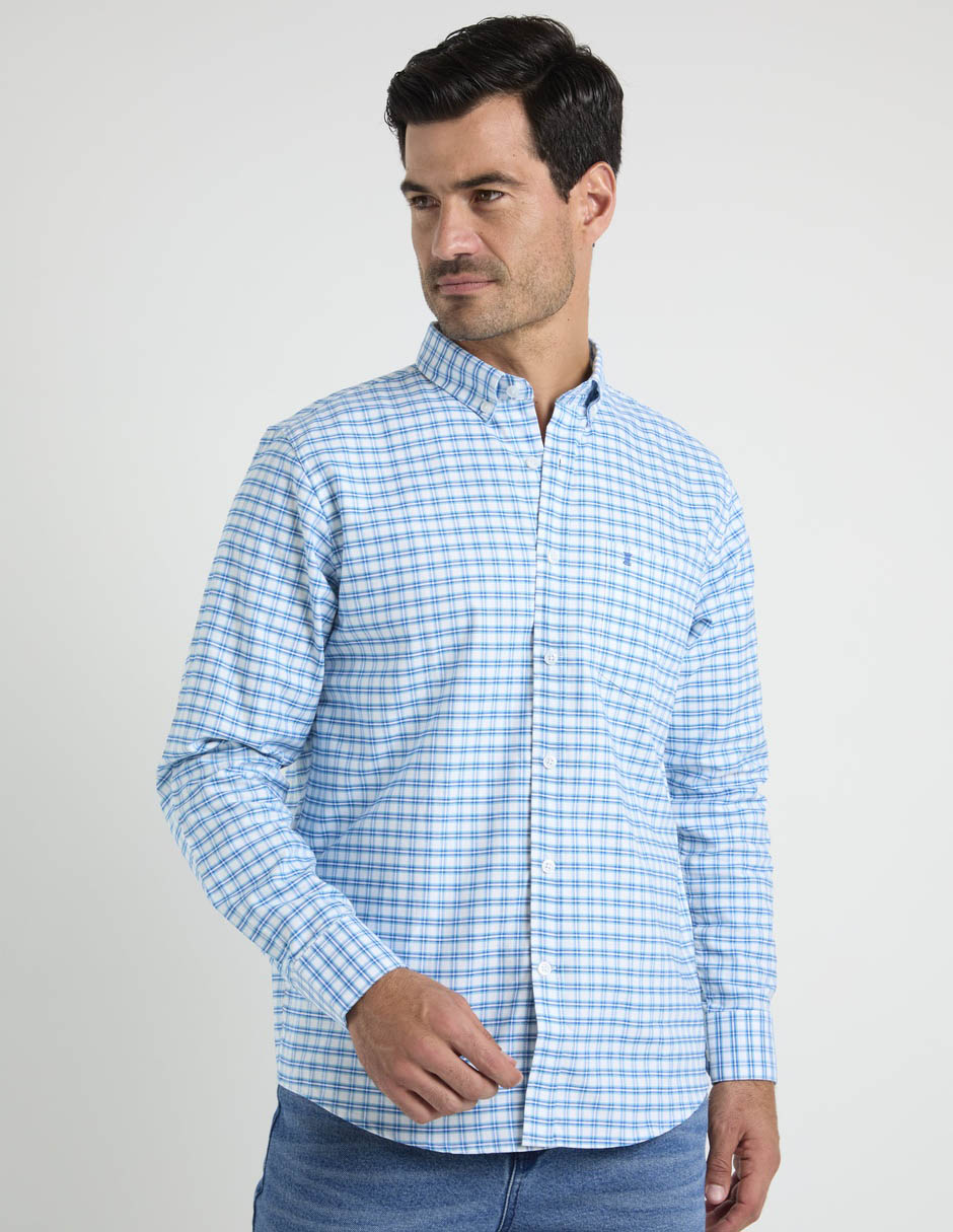 Camisa casual de algodón manga larga para hombre 2