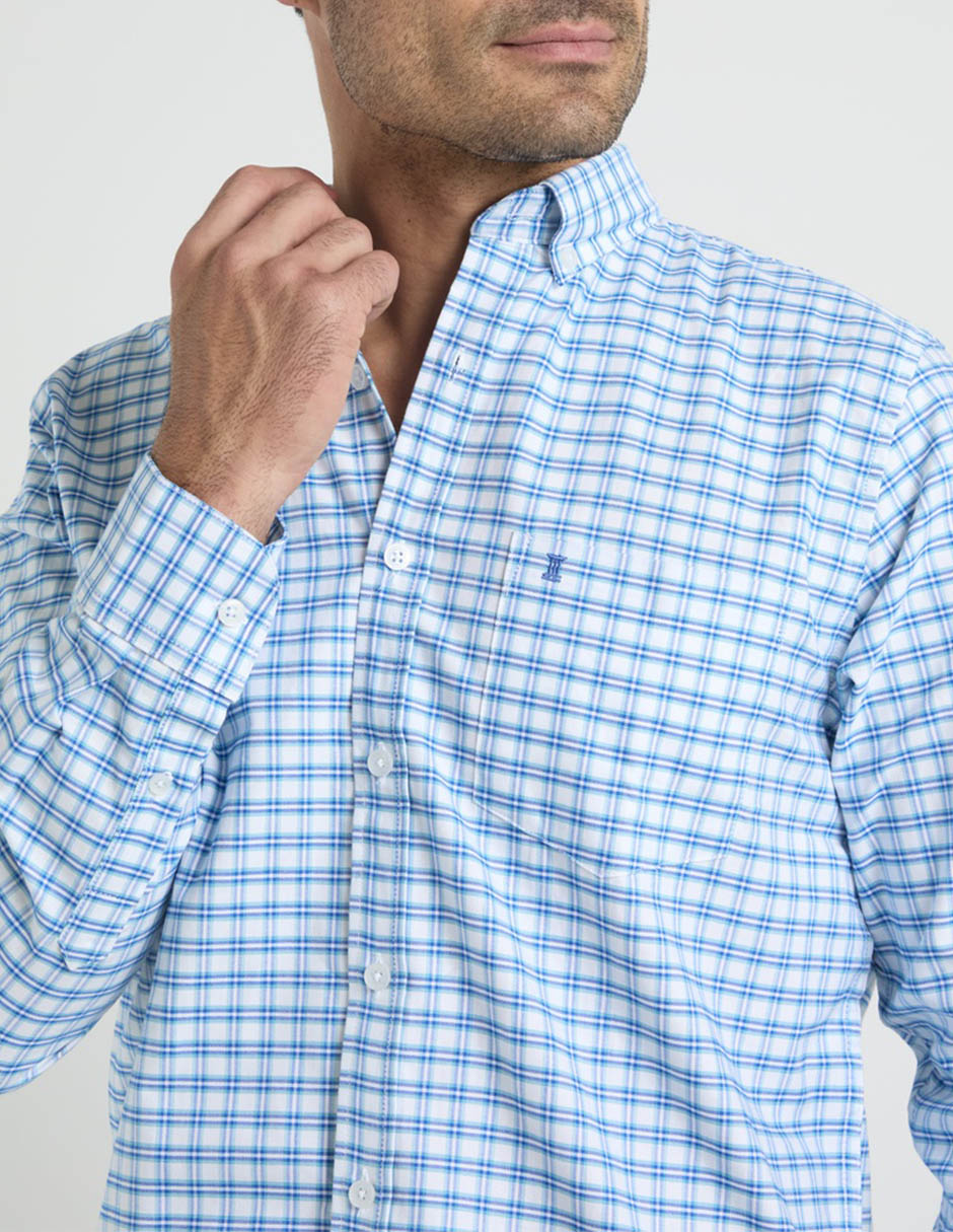 Camisa casual de algodón manga larga para hombre 4