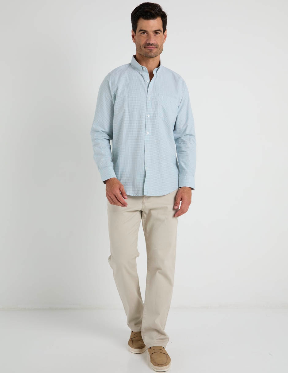 Camisa business casual DIORO algodón manga larga para hombre
