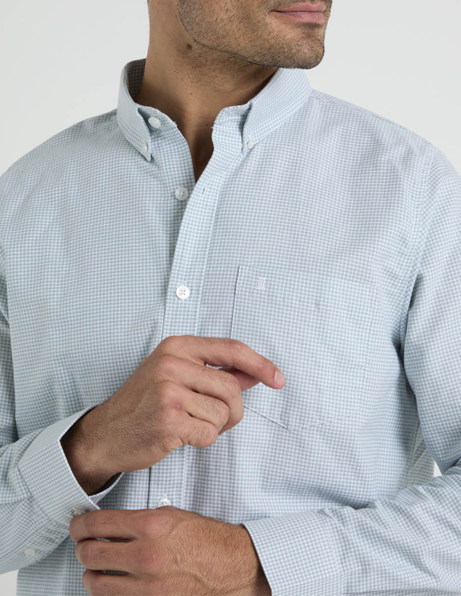 Camisa business casual DIORO algodón manga larga para hombre