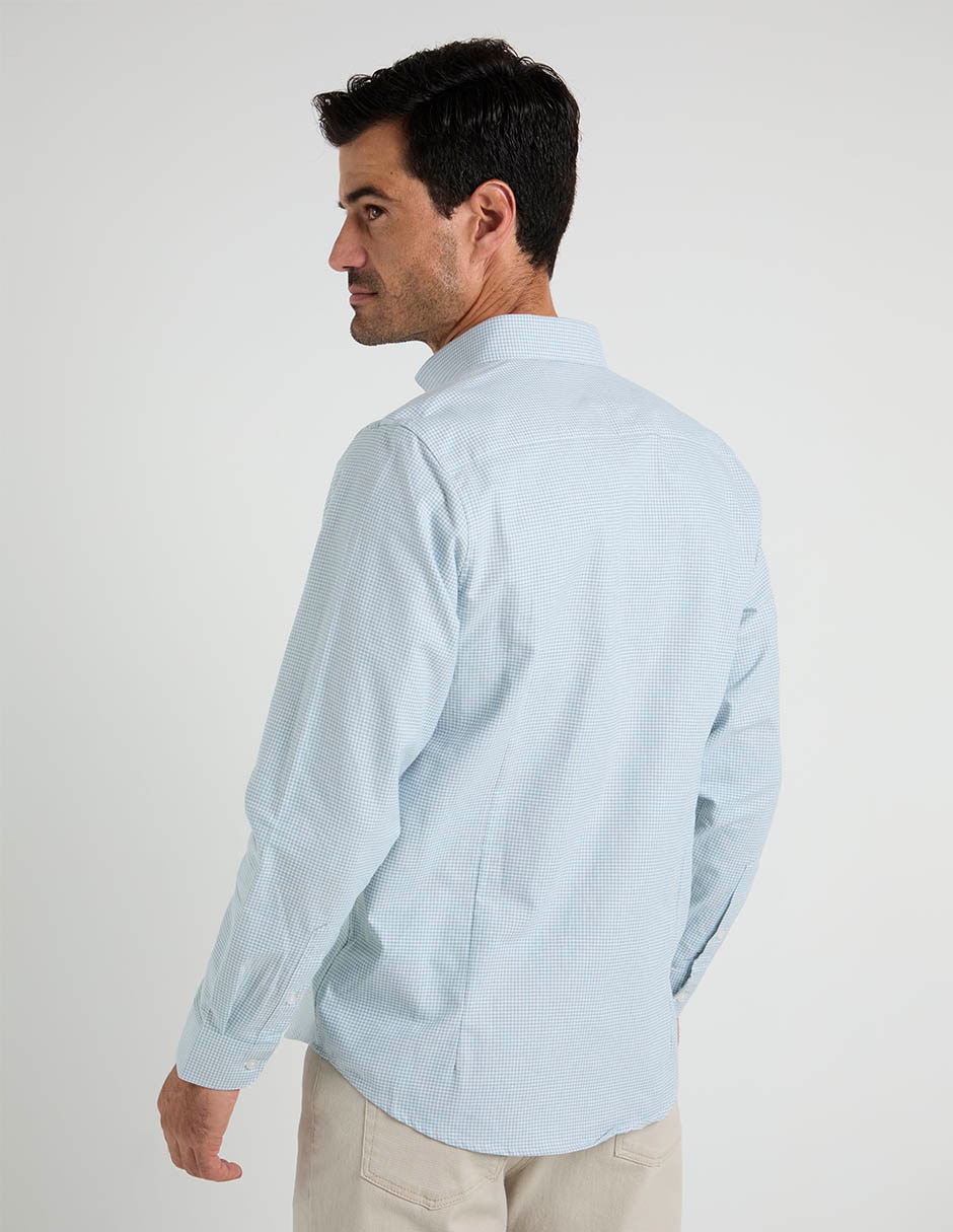 Camisa business casual DIORO algodón manga larga para hombre