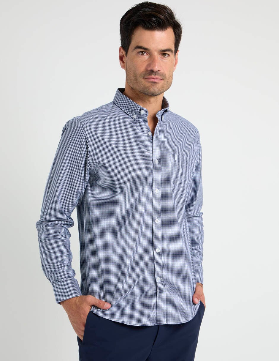Camisa de algodón manga larga para hombre Camisa de algodón manga larga para hombre