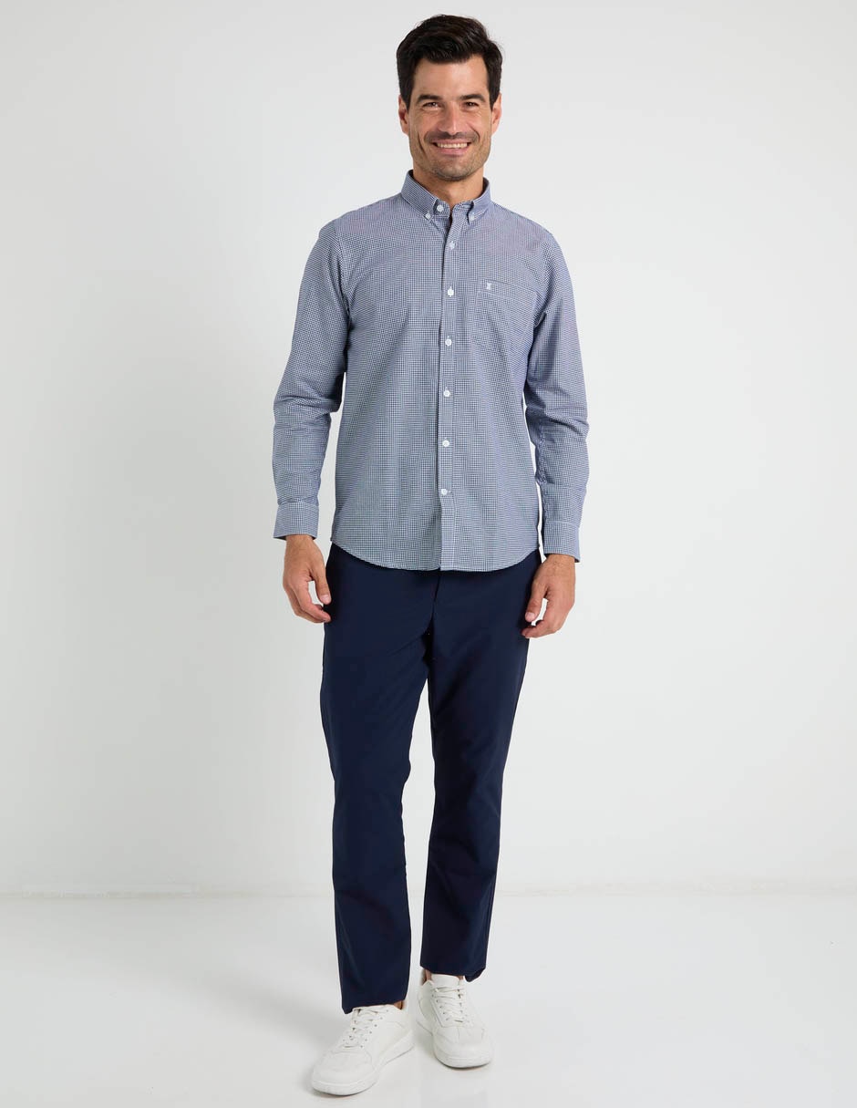 Camisa business casual algodón manga larga para hombre 3