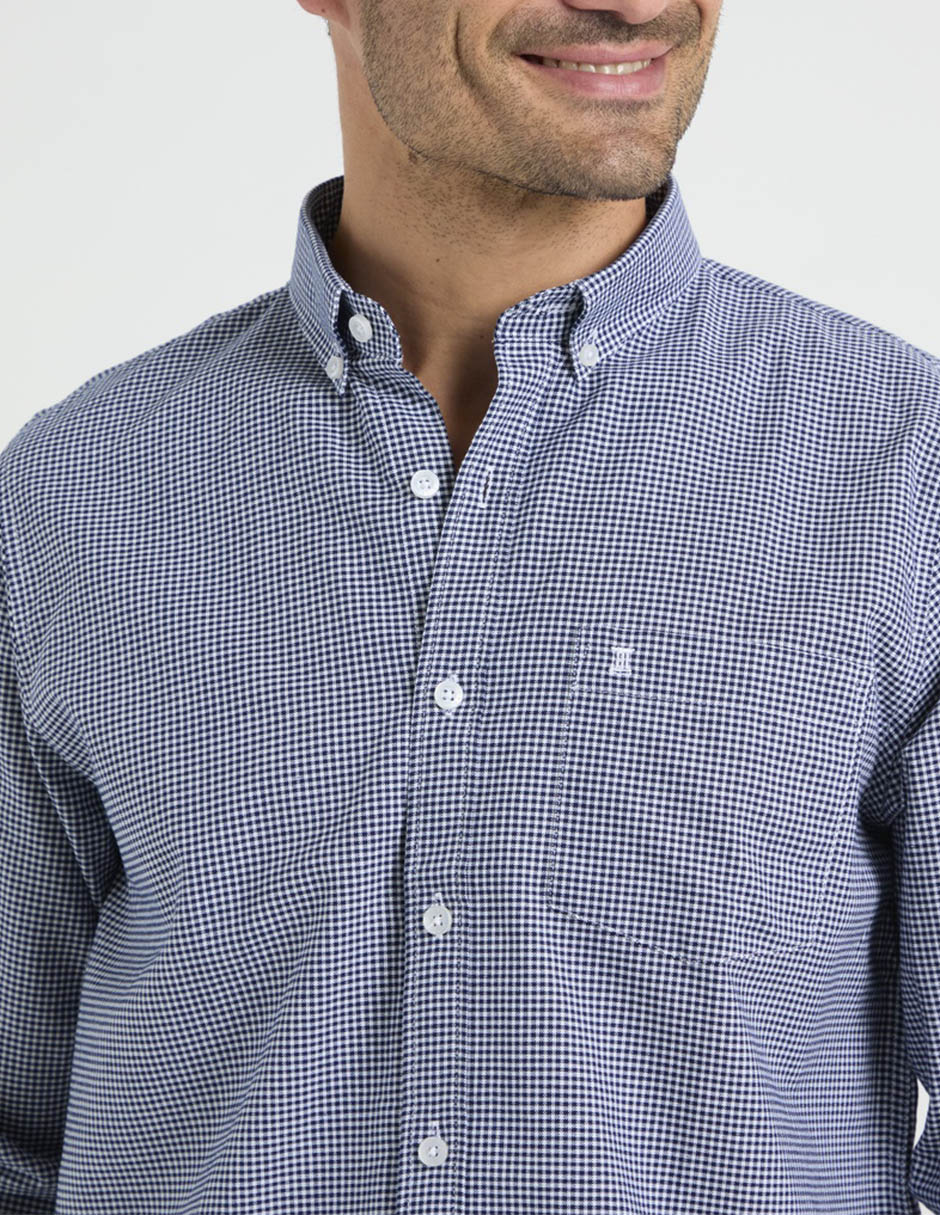 Camisa business casual Dioro algodón manga larga para hombre